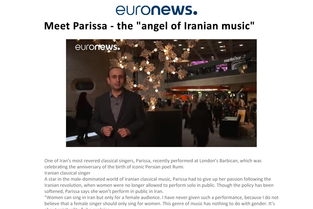 Meet Parissa – the “angel of Iranian music