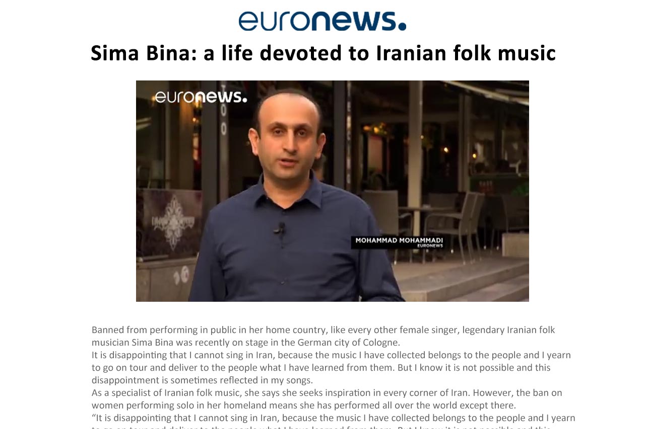 Sima Bina: a life devoted to Iranian folk music