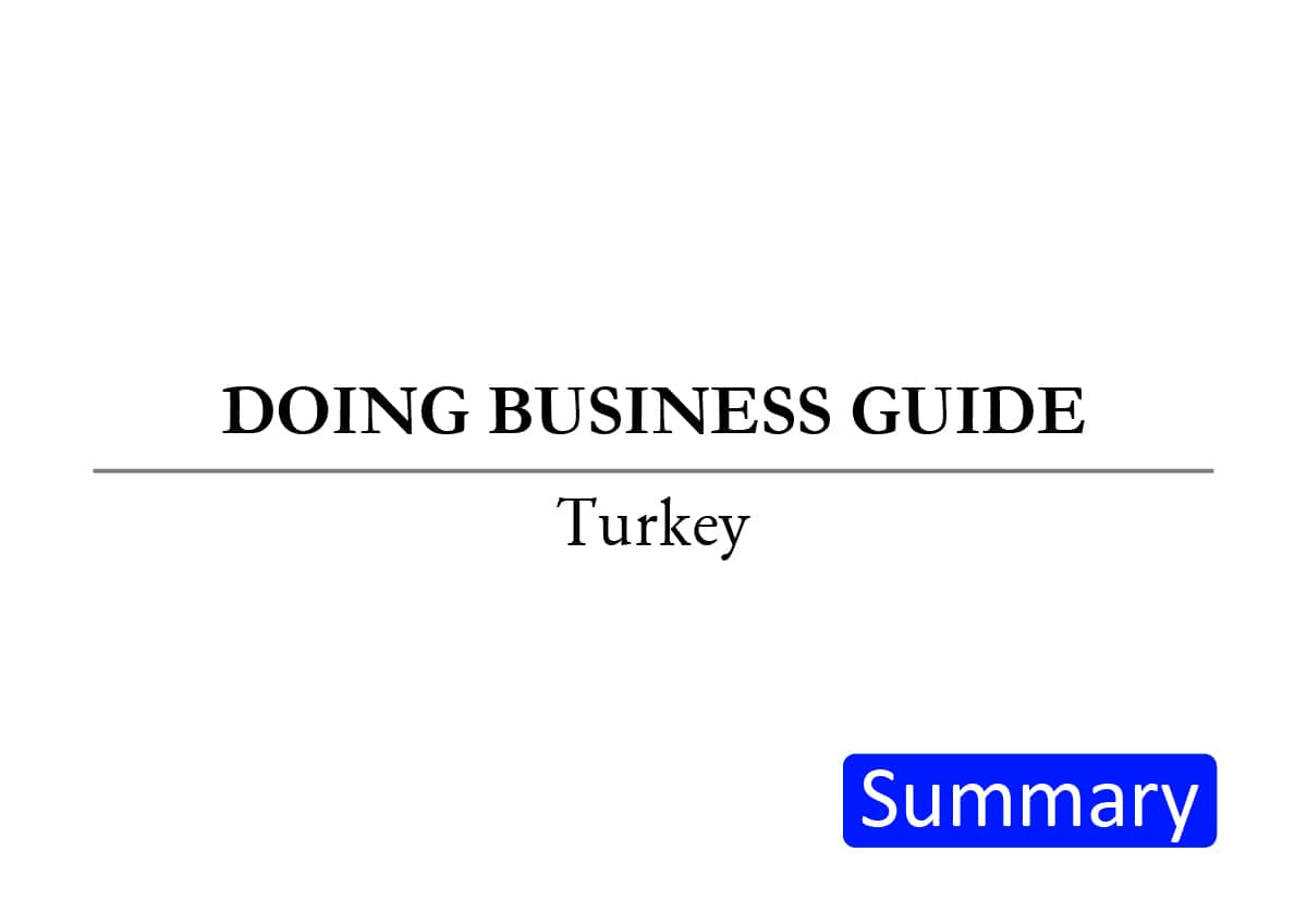 Doing Business Guide: Turkey